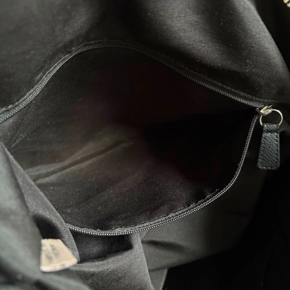 Coach Ward Tote in Signature Black Nylon w/ Leather Details